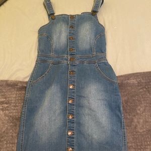 Button up Overall Dress